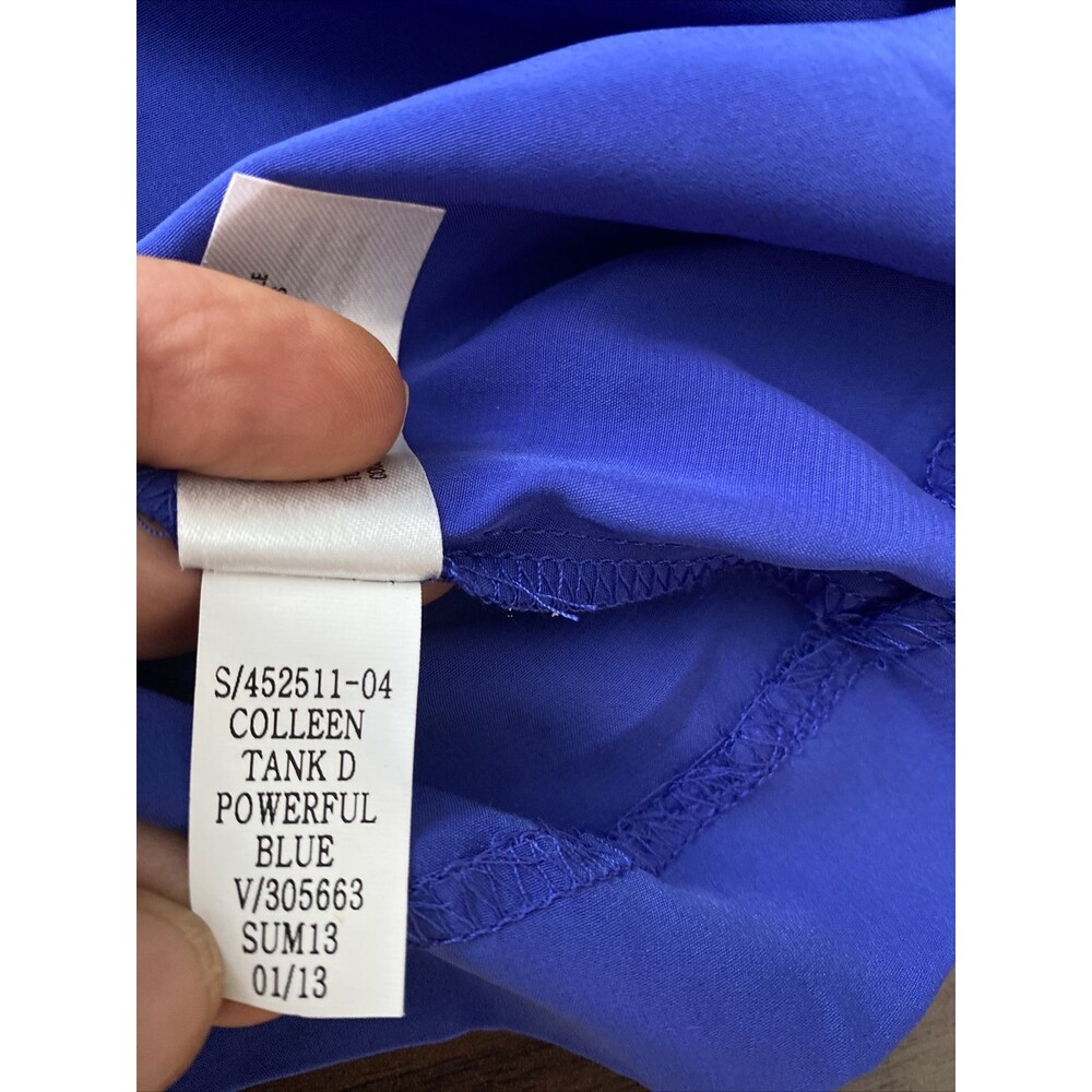 Gap Women Blue Casual Dress M, Colleen Tank In Powerful Blue - Picture 7 of 10